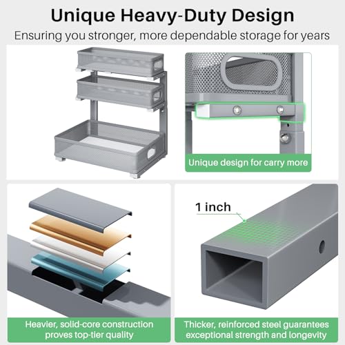 Under Sink Organizer (Gray / 1 Pack)