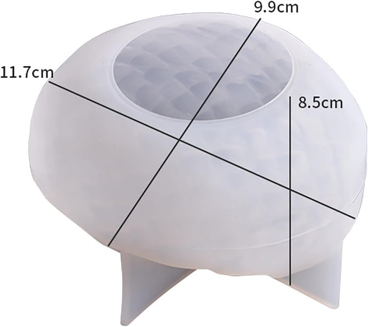 Horizontal Dragon Egg Mold Silicone Wave Spiral Candle Mold - Silicone Resin Casting Molds for Candle & Resin & Soap Craft Supplies