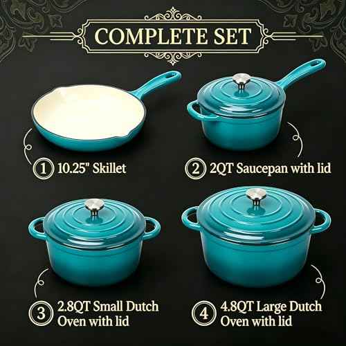 Enameled Cast Iron Cookware Set