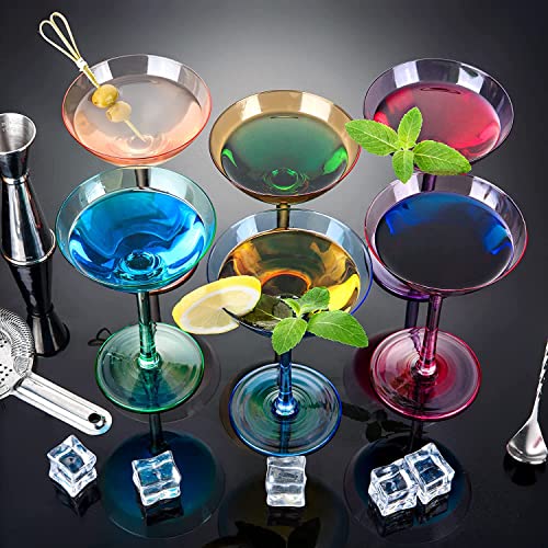 Colored Coupe Glasses Set of 6 (6 Count)