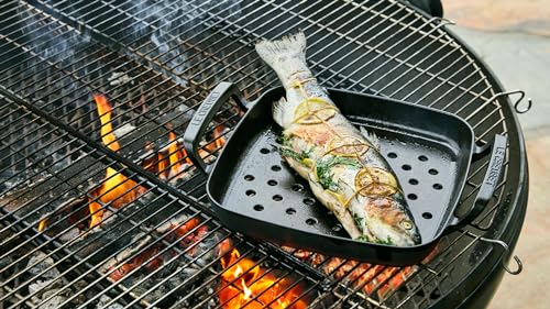 Enameled Cast Iron Square Grill Basket