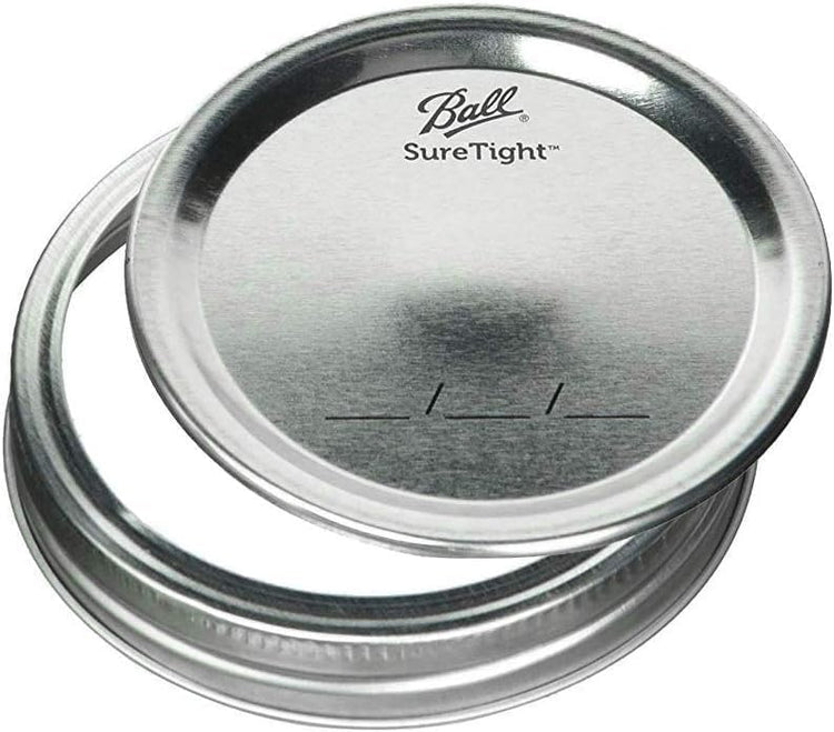 Ball Regular Mouth Glass Mason Jars with Lids and Bands, Used for Canning (Half Pint, 8 Ounce (Pack of 4))