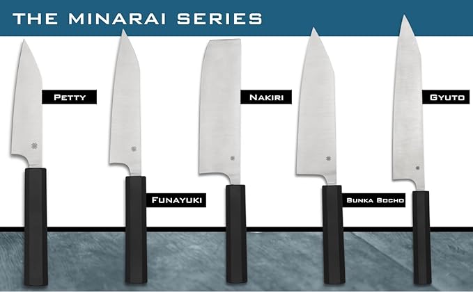 Spyderco Murray Carter Premium Kitchen Knives - Highly Refined Signature Japanese Knives for Culinary Professionals