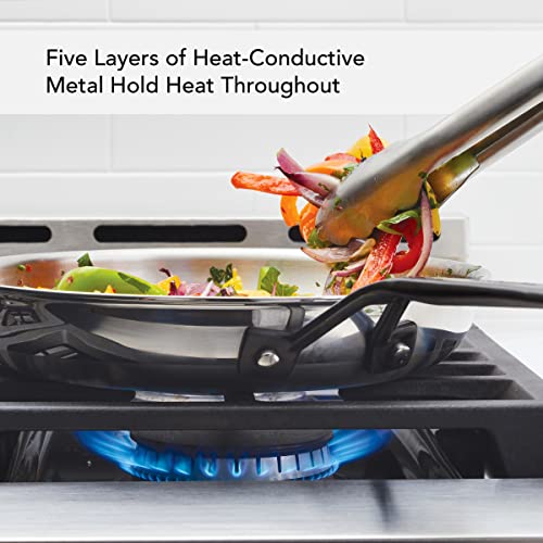 5 Ply Clad Polished Stainless Steel Frying Pan