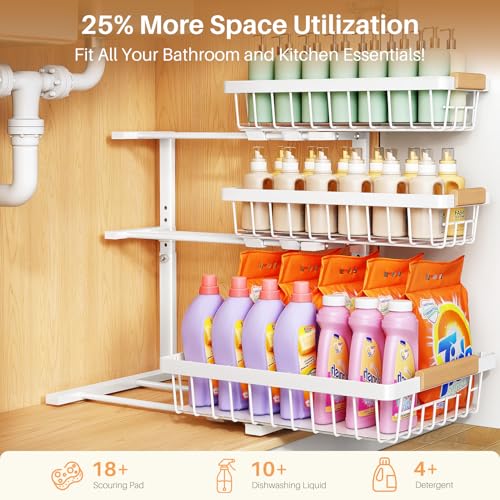 Under Sink Organizer (2-Pack / White)