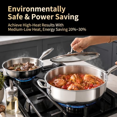 9 Piece Stainless Steel Cookware Set