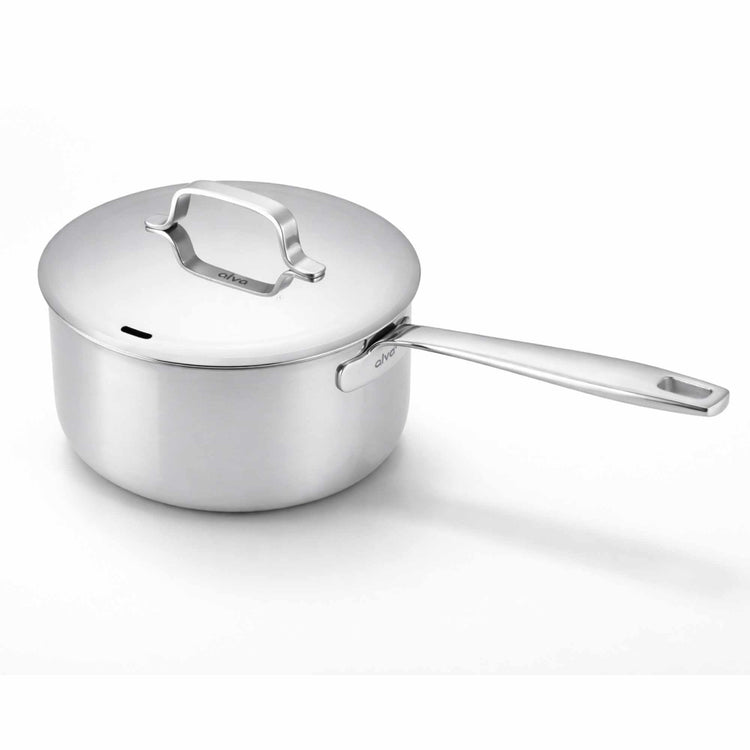 Maestro 1.7 Qt Stainless Steel Saucepan with Lid Measurement Marks