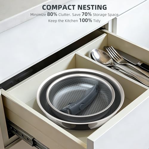Hybrid Non Stick Frying Pans Set 3