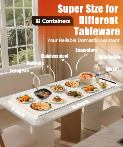 Warming Mat for Food (Off White / 46x15 Inch)