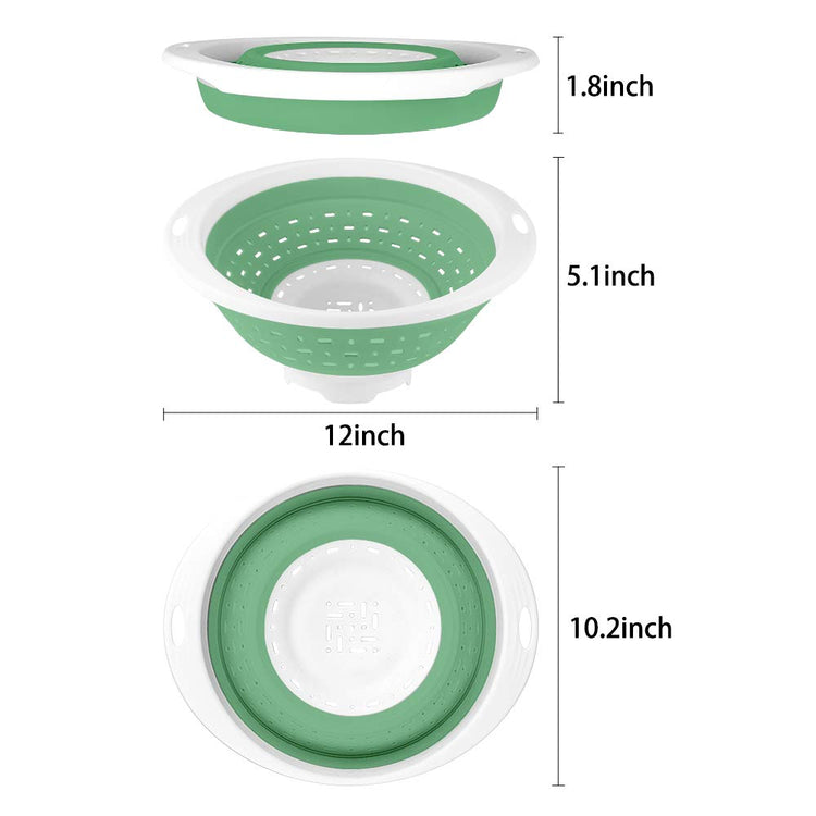 Collapsible Colander and Strainer (3 Count)
