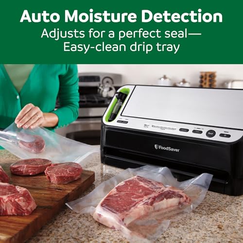 V4400 2-in-1 Vacuum Sealer Machine with Automatic Vacuum Sealer Bag Detection and Starter Kit