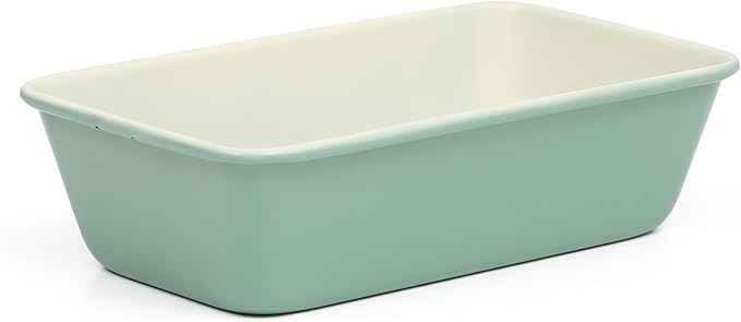 Martha Stewart Gallen 9-Inch Nonstick Carbon Steel Loaf Pan – Teal, Durable Bakeware for Even Baking and Easy Release