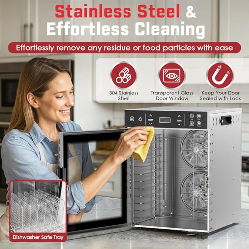 12 Tray Stainless Steel Food Dehydrator