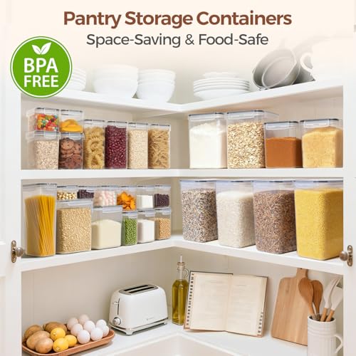 Airtight Rice Storage Container with Lid 10Qt 2Pack (10Qt-Rectangle)