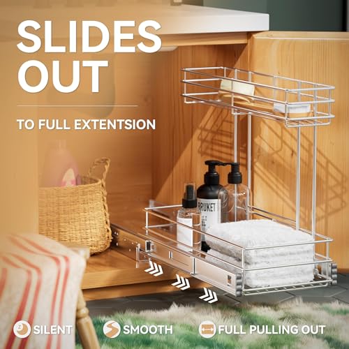 Under Sink Organizer 9" W X19 D (9"W X18.5"D)
