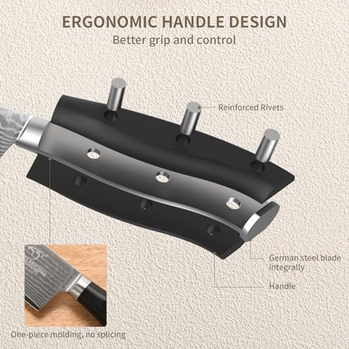 Damascus Kitchen Knife Set 14 Pieces with Shears & Sharpener