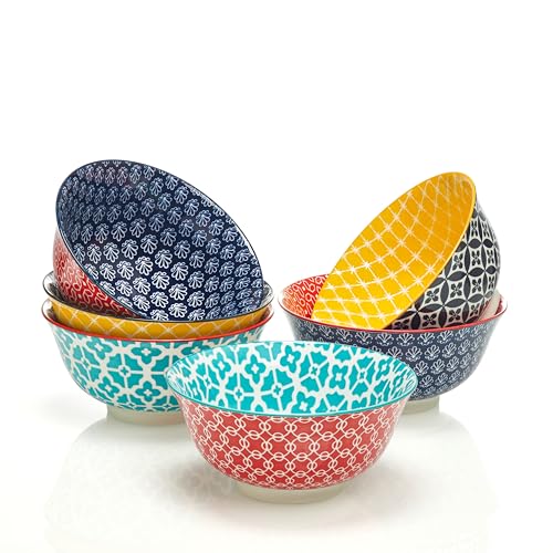 Mosaian 33 OZ Large Bowl Set of 6 (Multicolor / 33 OZ)
