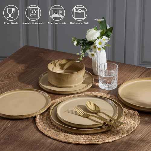 12 Piece Plates and Bowls Sets