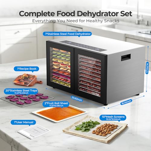 Food Dehydrator with 20 Trays