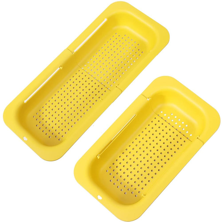 Collapsible Sink Colanders and Strainers Basket Extendable Plastic Fruit Vegetable Strainer Drainer Basket for Kitchen