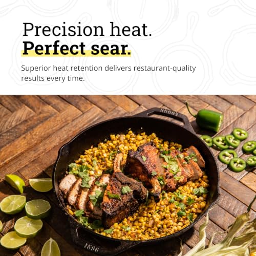 Pre Seasoned Cast Iron Dual Handle Pan (12 Inch)