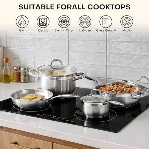 Stainless Steel Pots and Pans Set
