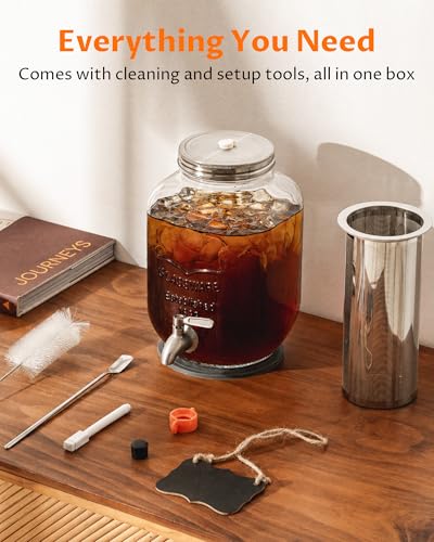 1 Gallon Cold Brew Coffee Maker (1 Gallon - Black)
