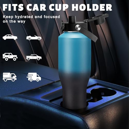 40 oz Water Bottle with Straw (Indigo Crush / 40 Ounces)