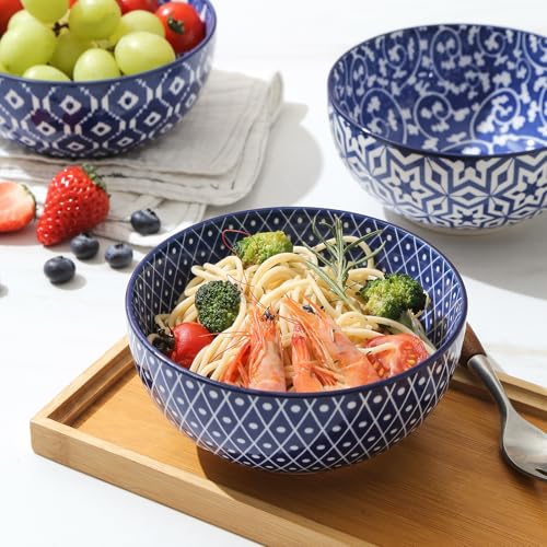 Ceramic Dinnerware Sets for 6 (Vintage Blue A / 24 Pieces)