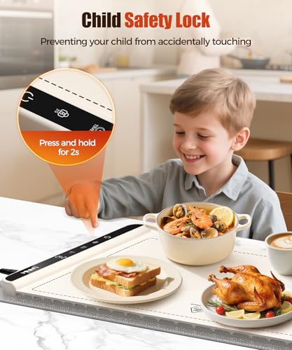 Warming Mat for Food (Off White / 36x15 Inch)