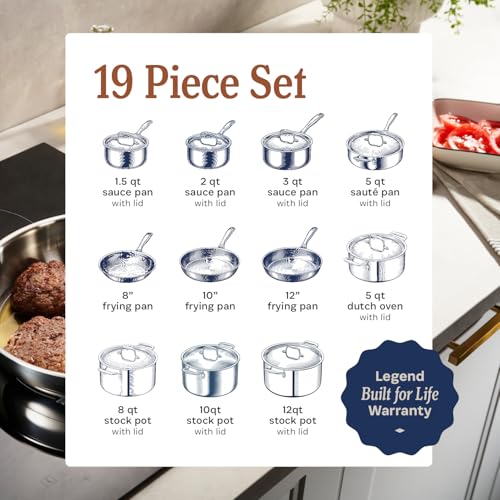 5 Ply Stainless Steel Cookware Set (20 Count)