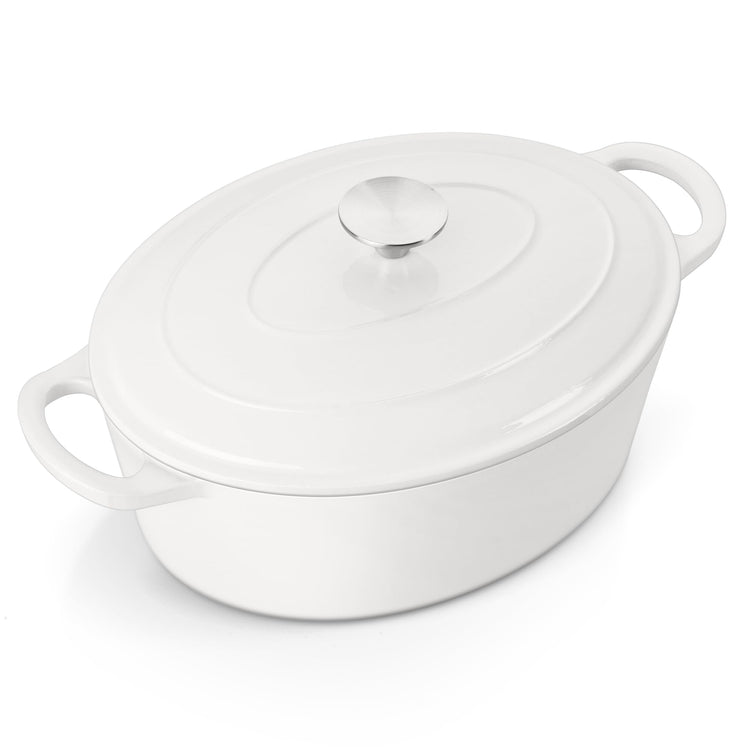 7QT Oval Dutch Oven Pot with Lid