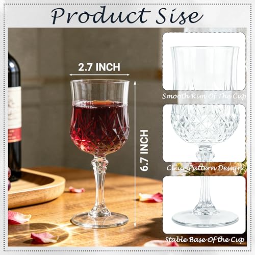 100Pack Plastic Wine Glasses (100 Count)