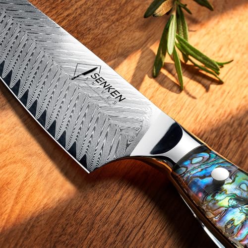 SENKEN Damascus Steel Kitchen Knife Set (5 Count)