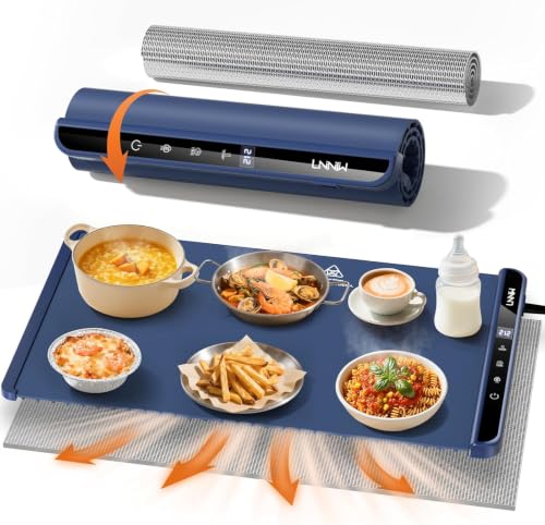 Warming Mat for Food (Dark Blue / 26x15 Inch)