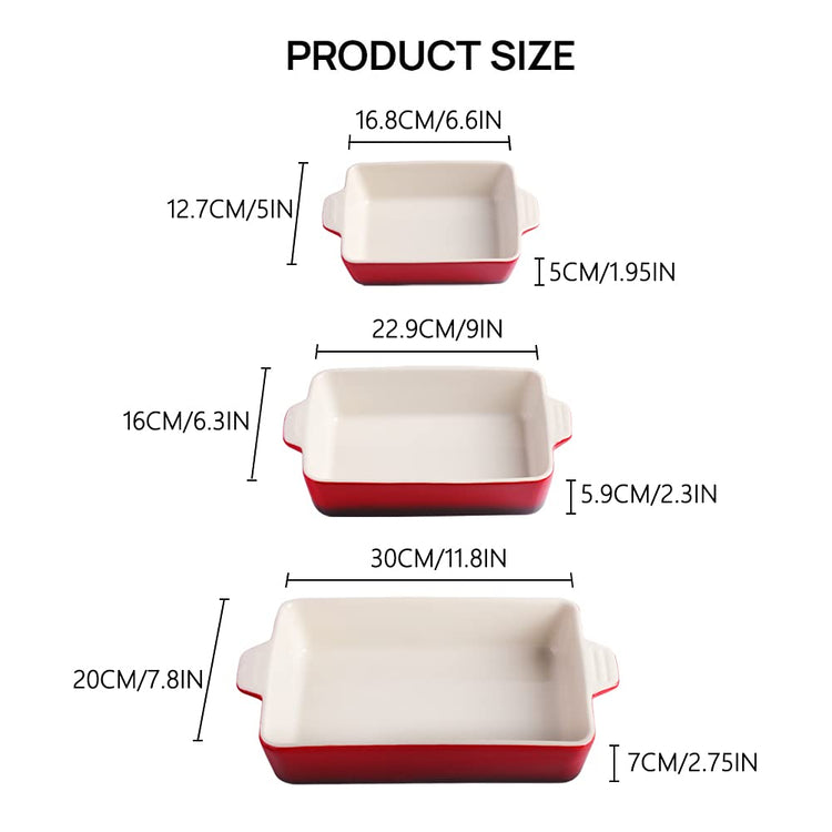 Sweejar Ceramic Bakeware Set
