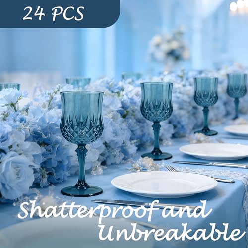 24Pack Plastic Wine Glasses (24 Count)