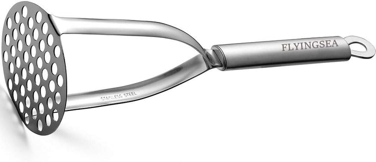 FLYINGSEA Potato Masher, Professional 18-8 Stainless Steel Potato Masher. Vegetable Masher,Cooking And Kitchen Tools.