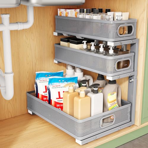 Under Sink Organizer (Gray / 1 Pack)