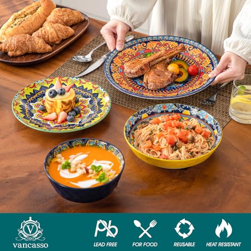 16 Pieces Plates and Bowls Set (Service for 4 (16 PCS))