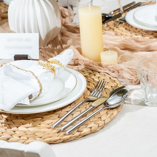 Potter 20 Piece Forged Silverware Set Stainless Steel Flatware Set Cutlery Set (12.5 Count)