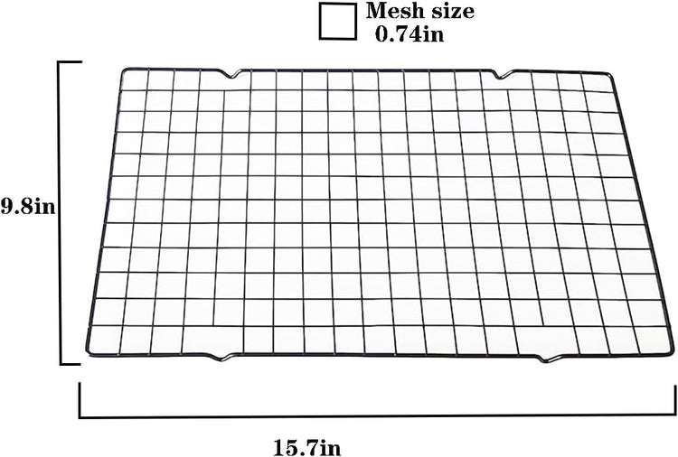 15.7''x9.8' Multi-Functional Cooling Racks -2PCSBaking Cooling Racks - Cookie Cooling Racks for Kitchen, Great for Cooling Biscuits/Bread/Paper Cups Cakes (2PCS 15.7''x9.8'')