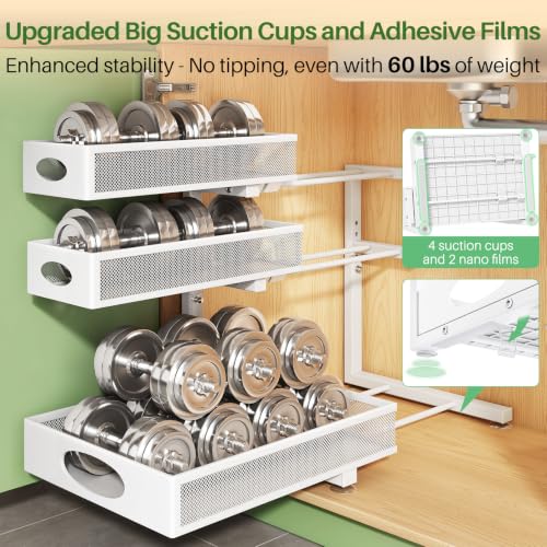 Under Sink Organizer 3 (1-Pack / White)