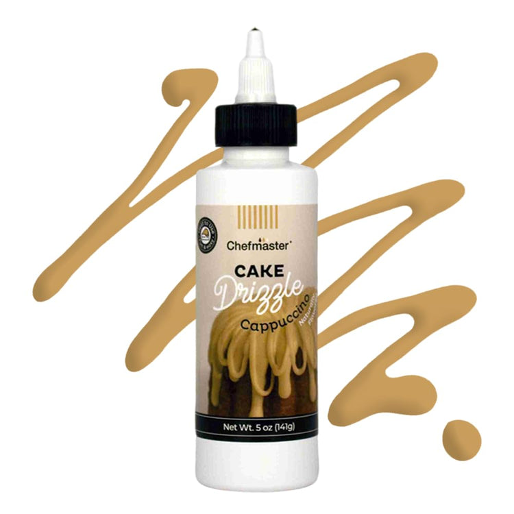Cappuccino Flavored Cake Drizzle by Chefmaster (5 Ounce)