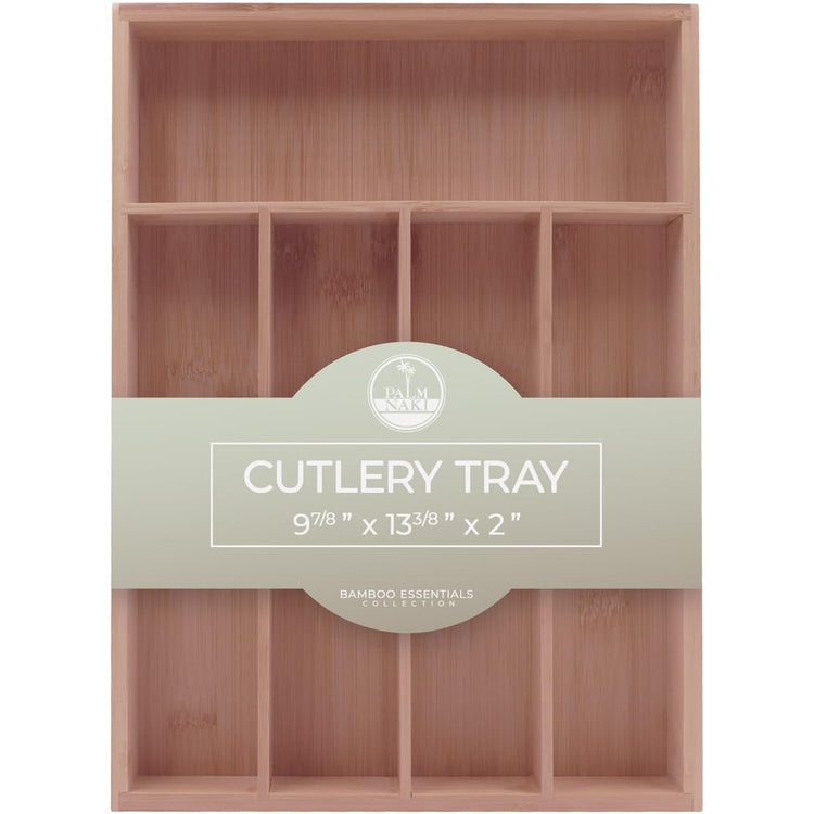 Silverware Organizer Premium Bamboo Cutlery Organizer Tray