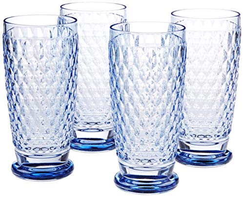Boston Blue Crystal Highball Glasses (4 Count)
