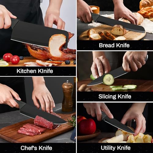 Kitchen Knife Set (Black)