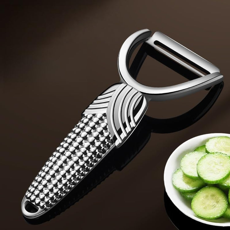 Swivel Vegetable Peeler, Widened Handle and Ultra Sharp Stainless Steel Blades - Perfect Kitchen Peeler For Veggie, Fruit, Potato, Carrot, Apple - Silver