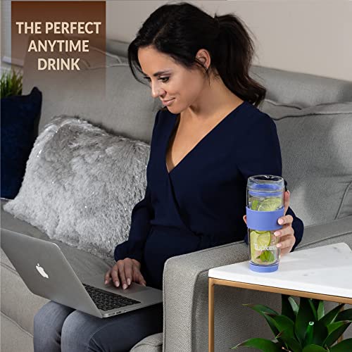 Double Wall Glass Tumbler (Jacaranda)