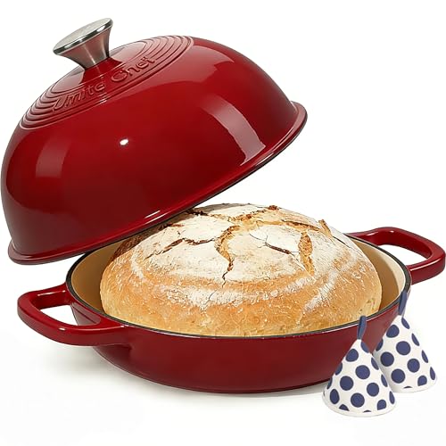 Enamelled Cast Iron Dutch Oven Pot (Red)